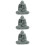 3 Unidades Estátua De Buda Meditando Para 10