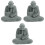 3 Unidades Estátua De Buda Meditando Para 5
