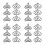 24 Pcs Mini Tiara Coroa Aniversário 6