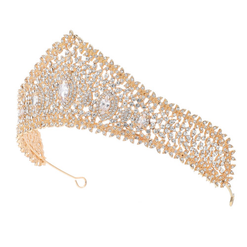 5 Unidades Tiara De Cristal Coroa Com Cristais Incrustados