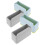 4Pcs Porta Para De Plástico Reutilizável 5