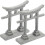 6 Unidades Torii Para Decoração Aquática 1