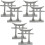 6 Unidades Torii Para Decoração Aquática 3