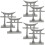 6 Unidades Torii Para Decoração Aquática 6