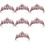 7 Peças Decoração Noiva Cristal Tiara 9