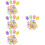 400 Unidades DIY De Páscoa Coloridos 4cm Para 9