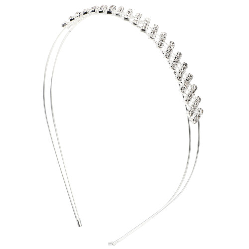 2 Unidades Faixa De Com Tiara De Cristal