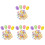 400 Unidades DIY De Páscoa Coloridos 4cm Para 4