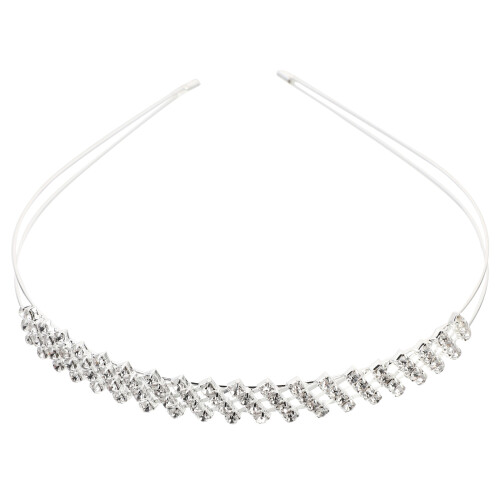 2 Unidades Faixa De Com Tiara De Cristal 1