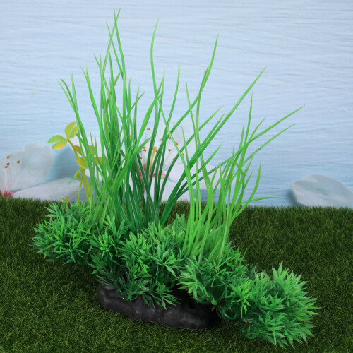 Planta De Plástico Para , Decoração Artificial Grama 1