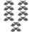 10 Unidades Suportes De Plástico Para Lâmpada De 7