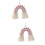 2 Unidades Pingente Trançado Rosa Para Decoração 8