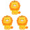 3Pcs Mini Decoração De Com Animais , Enfeite Para Cupcake 4