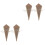 100 Unidades Papel Embalagem Buquê Cone Kraft 3