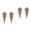 100 Unidades Papel Embalagem Buquê Cone Kraft 4
