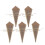 100 Unidades Papel Embalagem Buquê Cone Kraft 8