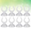 16 Peças Braçadeira Plástica Ventosa Transparente Para 11