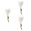 3 Unidades Broche De Gravata De Tulipa Para 6