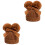 2 Unidades Chapéu com Pompons para Bebê Inverno 3