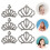 12 Unidades Mini Tiara Coroa Acessório Para 11