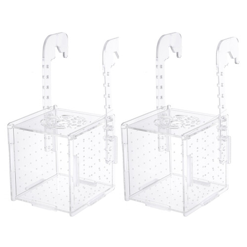 2 Pièces Boîte De Séparation Pour Écloserie Aquarium Transparent 1