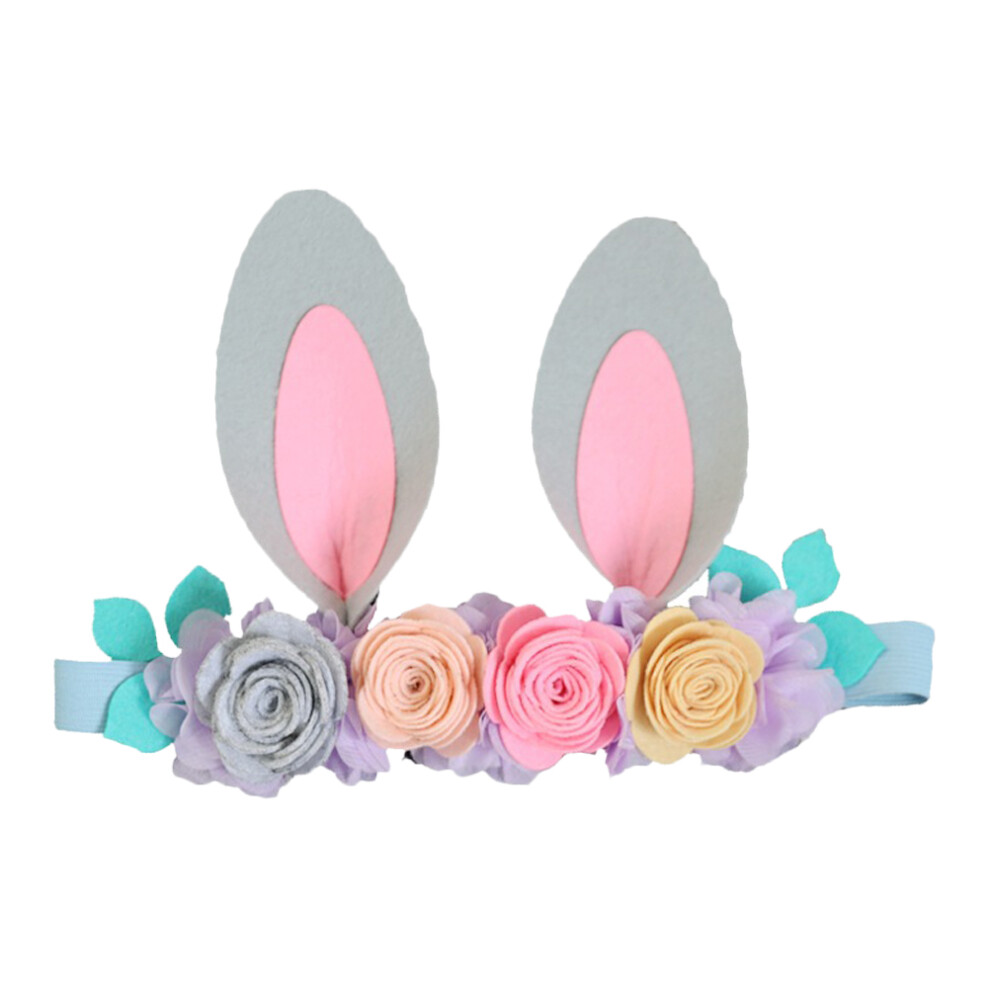 Kids Easter Rabbit Ear Headband Con Per-image