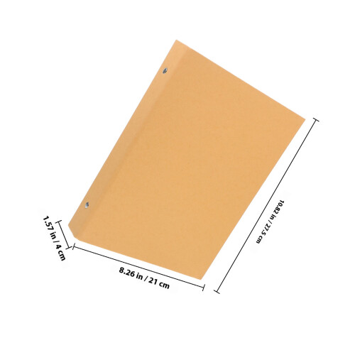Copertina Per Raccoglitore In Kraft Ricaricabile Riutilizzabile 1