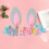 Kids Easter Rabbit Ear Headband Con Per 6