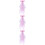 3 Pezzi Nuziali Con Copricapo Rosa Artificiale 8