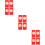 12 Pezzi Buste Rosse 2021 Regalo in Denaro Misto 9