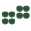 8 Pezzi Rotondi Verde Per 8