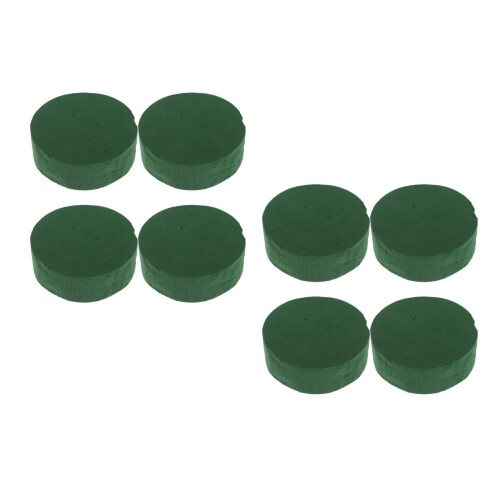 8 Pezzi Rotondi Verde Per 1
