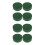 8 Pezzi Rotondi Verde Per 4