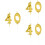 6 Pezzi Numerate 4+0 Per Torte Compleanno 6