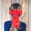 Bowknot Hair Rope Con Campanella E Bow Tie Per 10