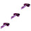 Nuziale 3 Pezzi Decorazione Sposa Viola 5