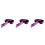 Nuziale 3 Pezzi Decorazione Sposa Viola 4