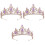 3 Pezzi Sposa Tiara Nuziale In Per Acconciatura 5