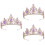 3 Pezzi Sposa Tiara Nuziale In Per Acconciatura 8