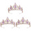 3 Pezzi Sposa Tiara Nuziale In Per Acconciatura 4