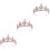3 Pezzi Sposa Tiara Nuziale In Per Acconciatura 7