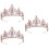 3 Pezzi Sposa Tiara Nuziale In Per Acconciatura 9
