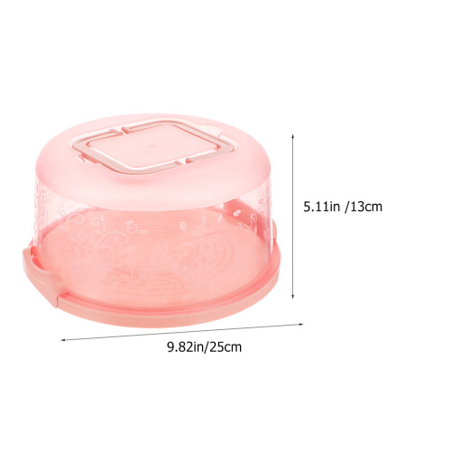 2 Pezzi Portatorta Con E Chiusura Rotonda Vassoio Per Cupcake 2