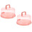 2 Pezzi Portatorta Con E Chiusura Rotonda Vassoio Per Cupcake 4