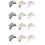 12 Pezzi Fascia Con Happy New Year Per 5