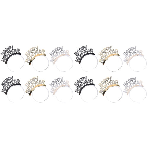 12 Pezzi Fascia Con Happy New Year Per 1