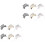12 Pezzi Fascia Con Happy New Year Per 3