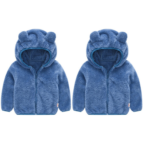 2 Pezzi Cappotto Cappuccio 80 Cm 1