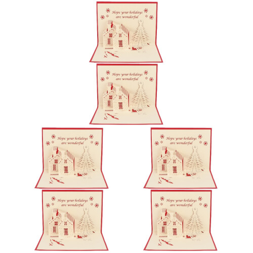 6 Pezzi Natale 3D Traforata Regalo 2