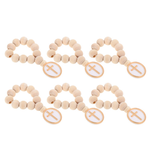 Pezzi Perline In Con Pendente Crocifisso 2